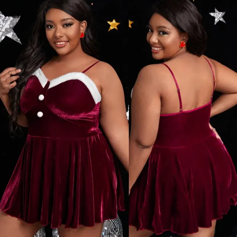 Christmas Wine Red Temptation Dress