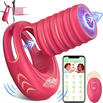 APP Elastic Penis Sleeve Vibrating Penis Ring