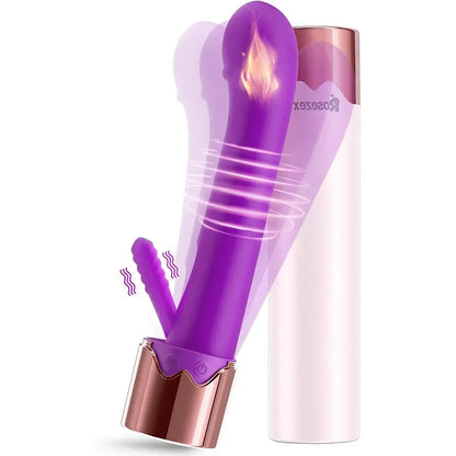 2-in-1 G-Spot &amp; Clitoral Vibrator with Heating Function