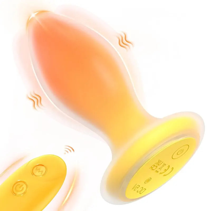 Vibrating Ergonomic Gradient Color Anal Plug