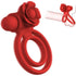 Rose Vibrating Penis Ring for Couples