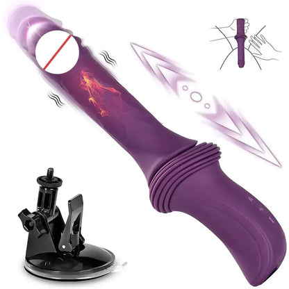 Dual-Motor Thrusting Heated Dildo