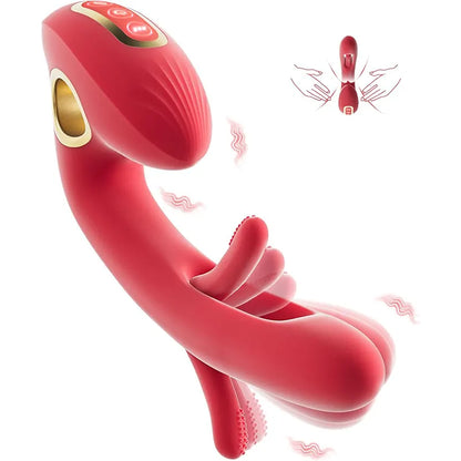 Remote Control Tongue Slapping G-Spot Clitoral Vibrator