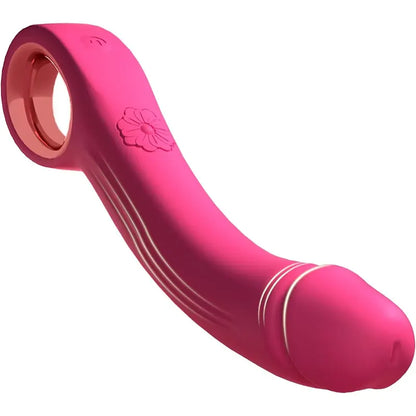 Curved Silicone Vibrating Dildo with 10 Modes