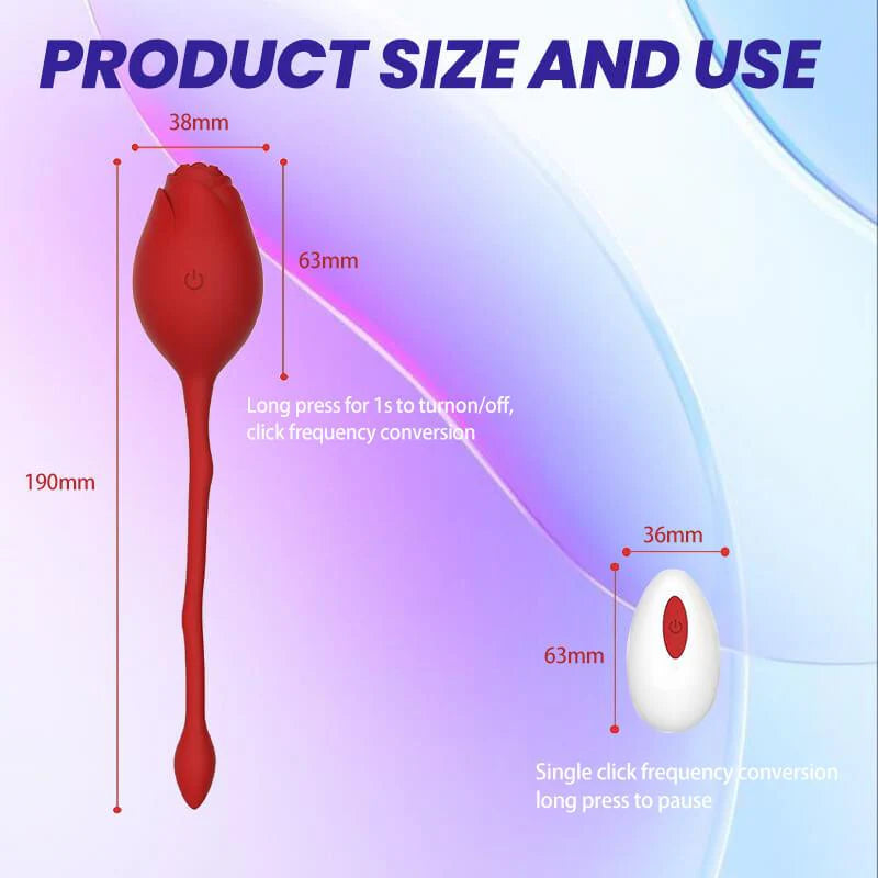 rose toy clit sucker vibrator red