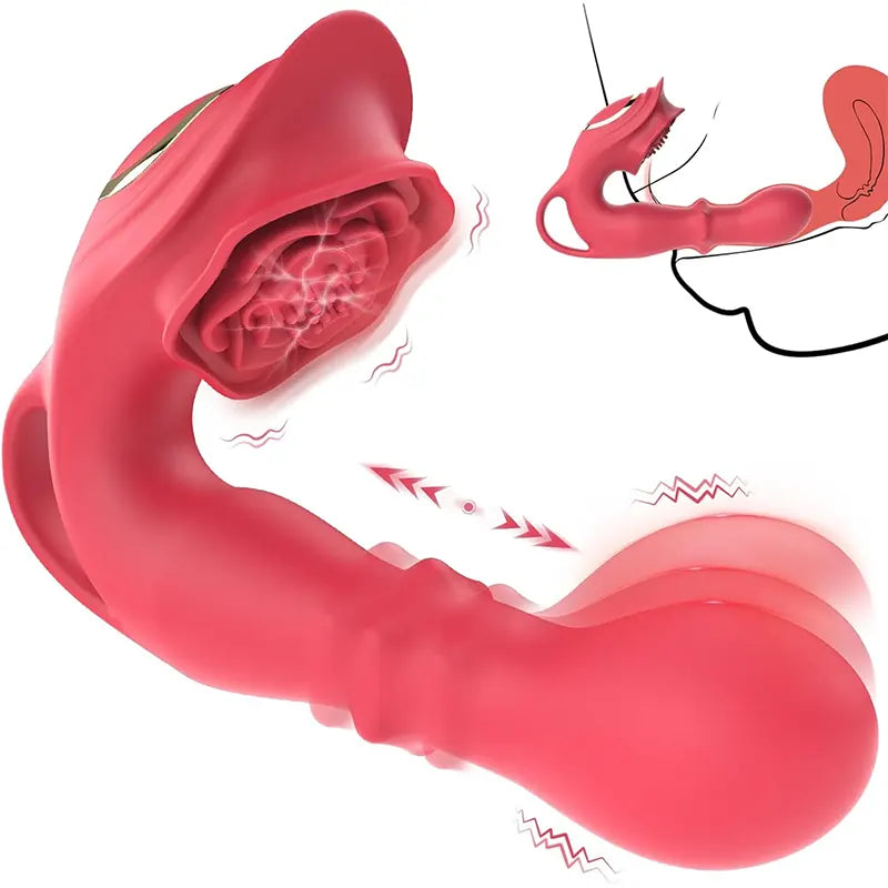 Bloom Rose Touch 3-in-1 G-Spot Finger Vibrator