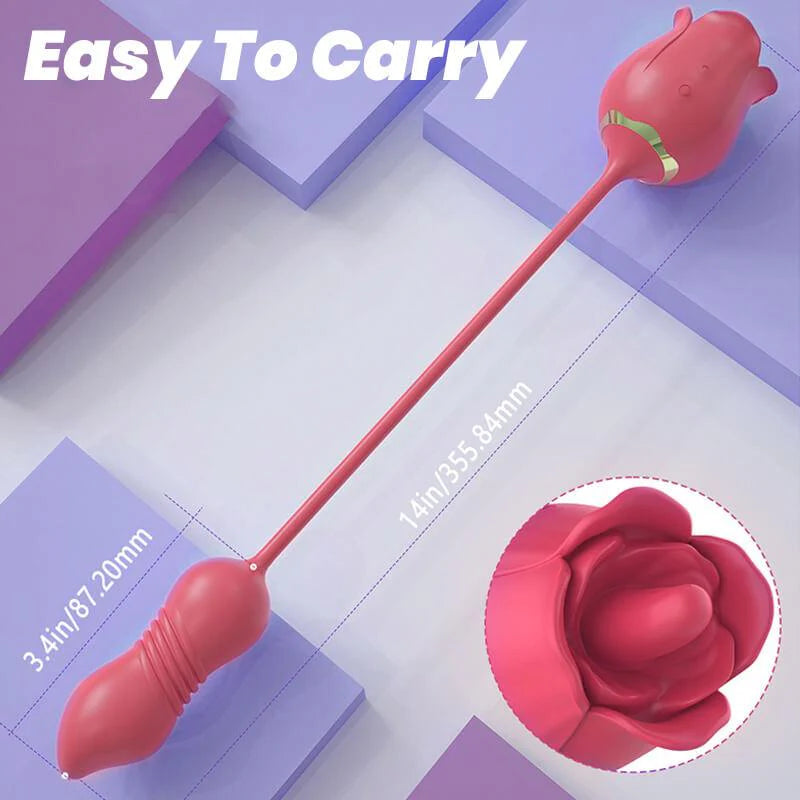 rose toy clit sucker vibrator red