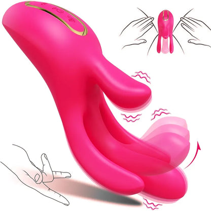 3 in 1 Finger Stimulation Clitoral G-spot Vibrator