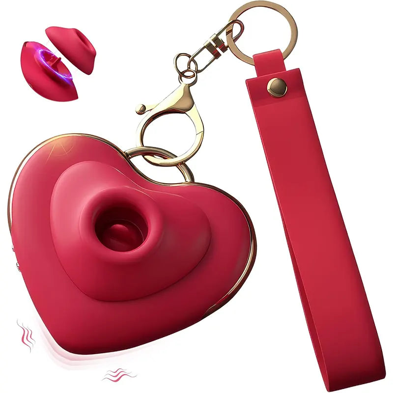 Heart-Shaped Suction Vibrator