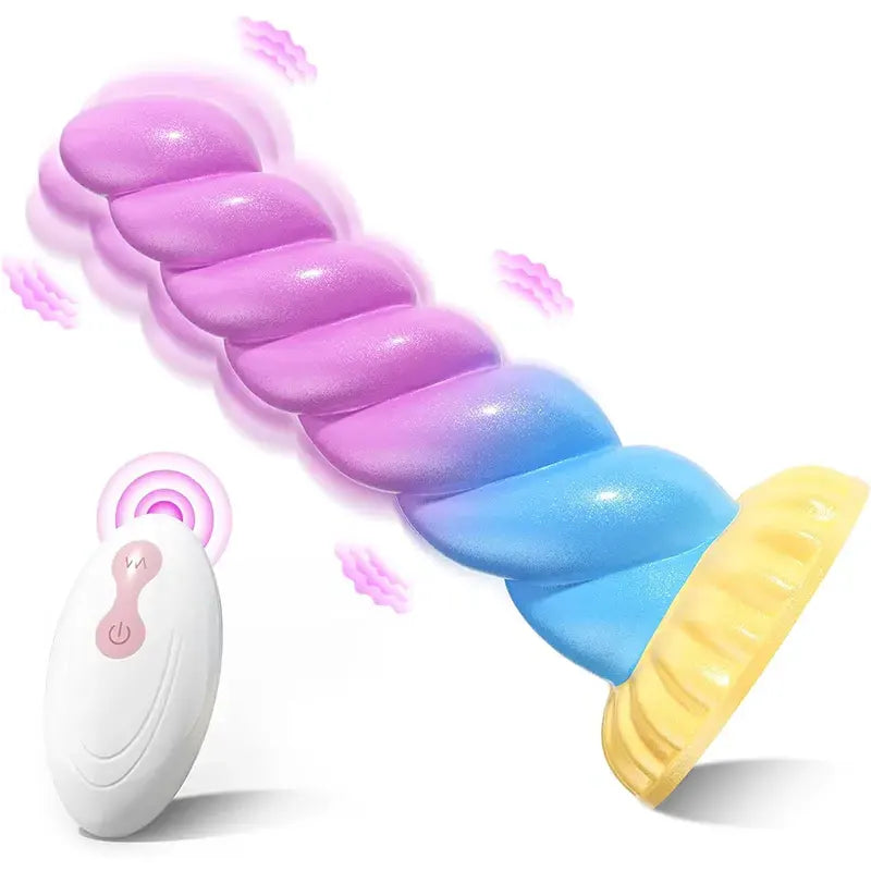 Remote Control Silicone Vibrating Fantasy Anal Dildo