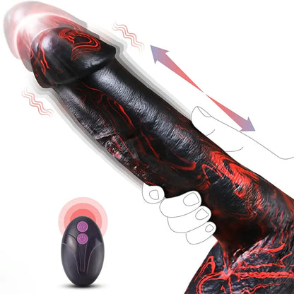 Lava Burst Thrusting Dildo Vibrator