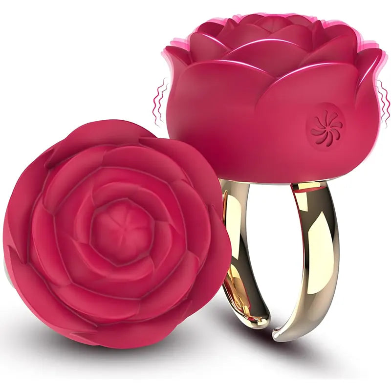 Rose Split Ring Mini Vibrating Ring