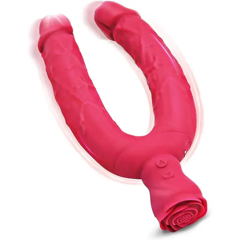 Dual Head Vibrating Dildo for G-Spot &amp; Clitoral Stimulation