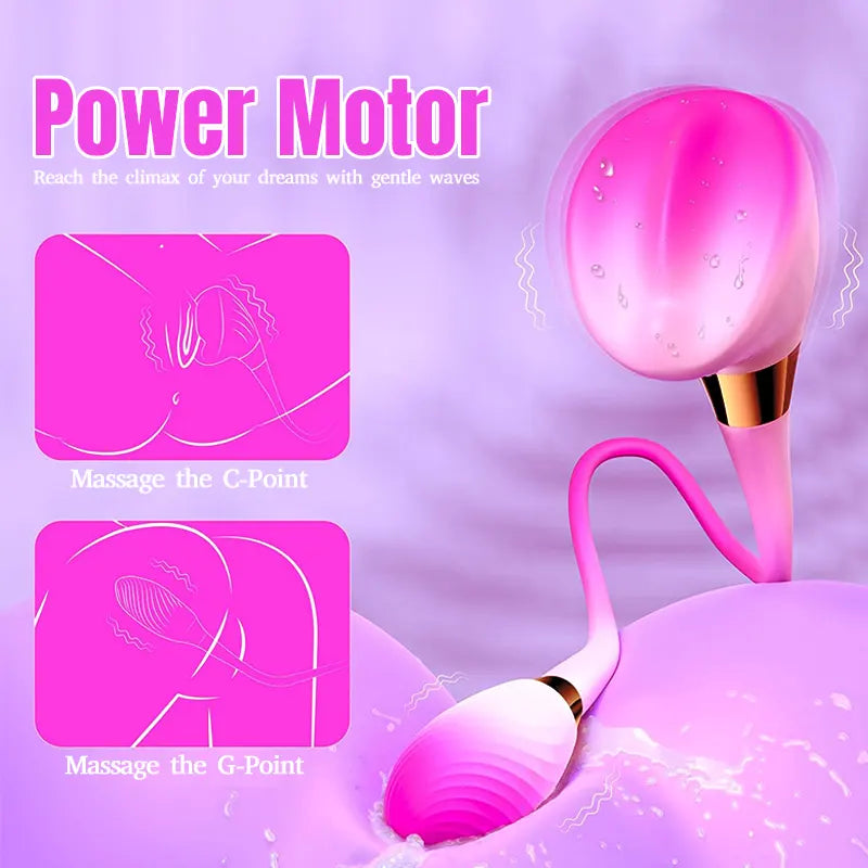 3-in-1 Dual Head Motor Female Vibrator