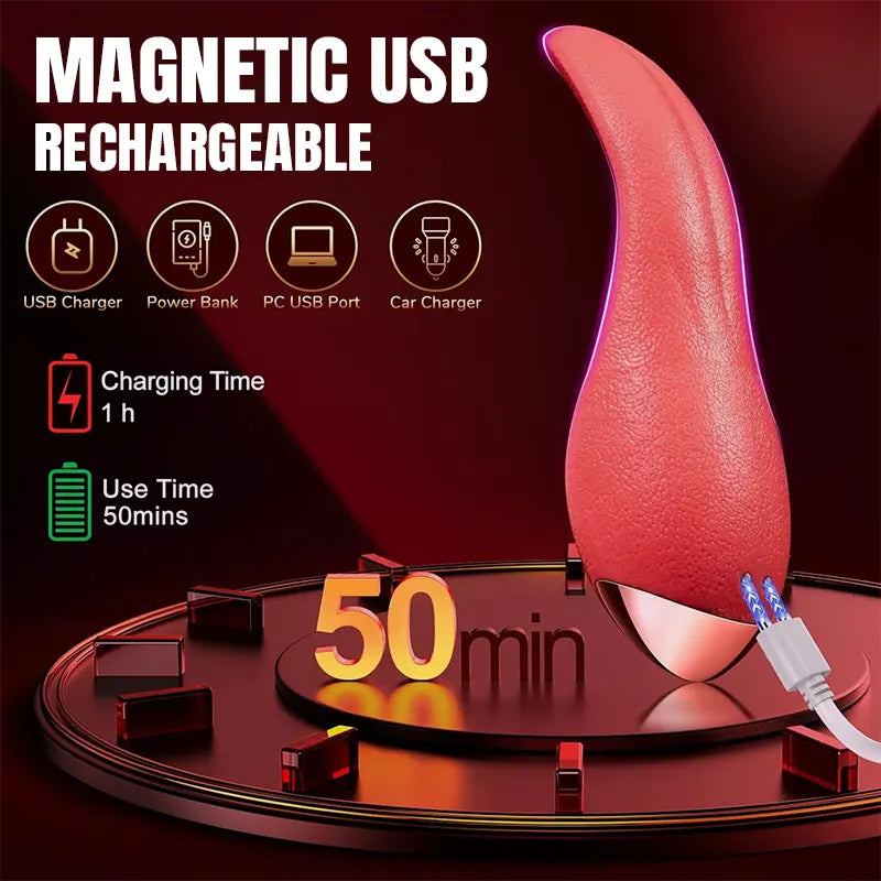 10-Mode Tongue Vibrator for Women