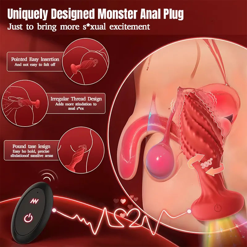 Glowing Monster Anus Vibrator