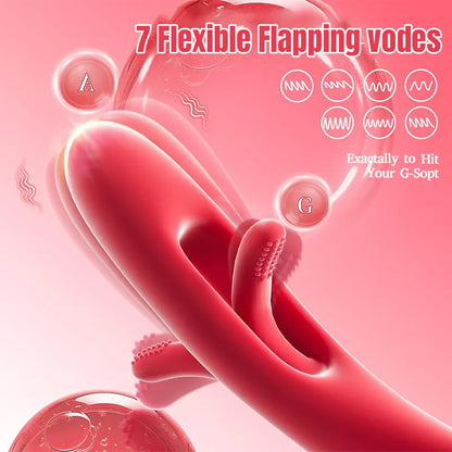 Remote Control Tongue Slapping G-Spot Clitoral Vibrator