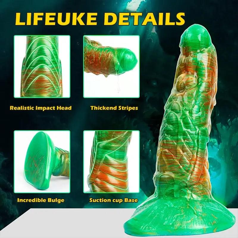 8.34&quot;_Thick_Silicone_Dragon_Dildo