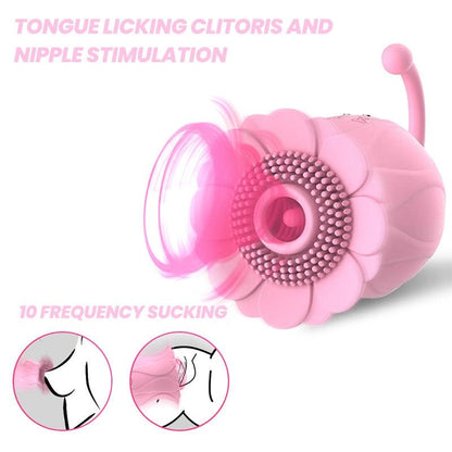 rose toy clit sucker vibrator pink