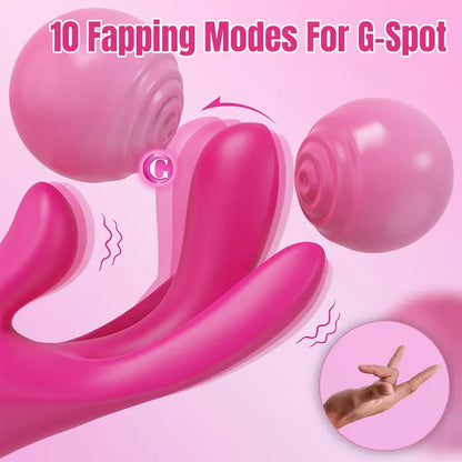 3 in 1 Finger Stimulation Clitoral G-spot Vibrator