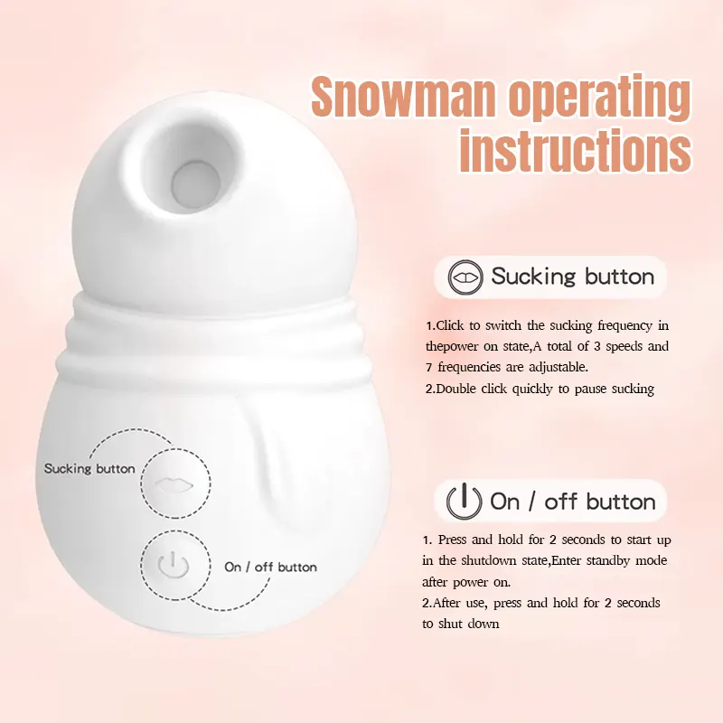 Snowman Suction Vibration Stimulation Massager