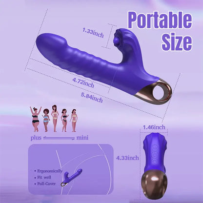 Flapping &amp; Vibrating Dual Stimulation Toy