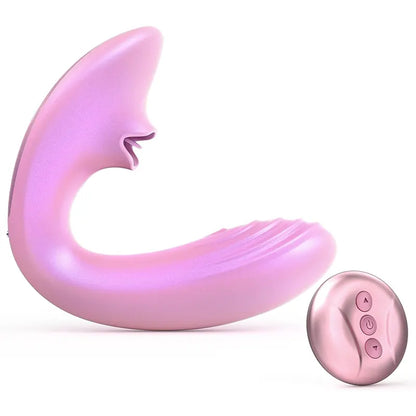 Remote Control Tongue Clitoral G-Spot Vibrator