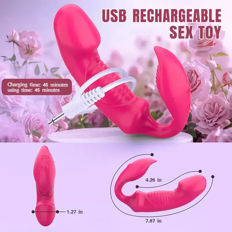 Dual Stimulation Wearable Vibrator