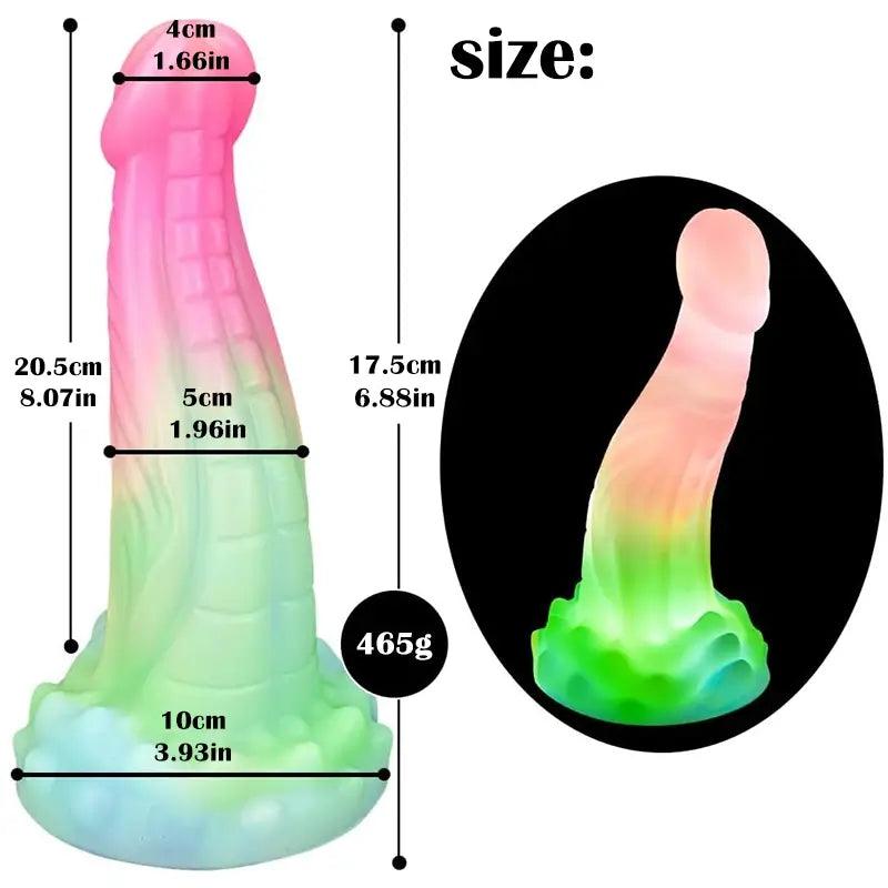 8_Inch_Fantasy_Glow_Snake_Dildo