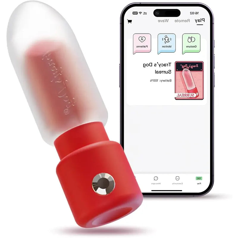 Discreet Lipstick-Style Mini Vibrator with App Remote Control