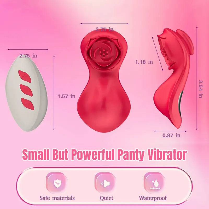 Rose Panty Vibrator - Discreet Pleasure On-the-Go