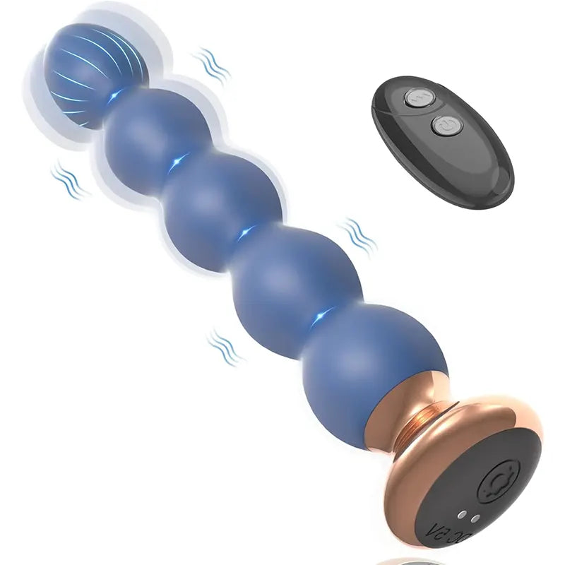 Indigo Dual-Layer Silicone Graduated Anal Plug