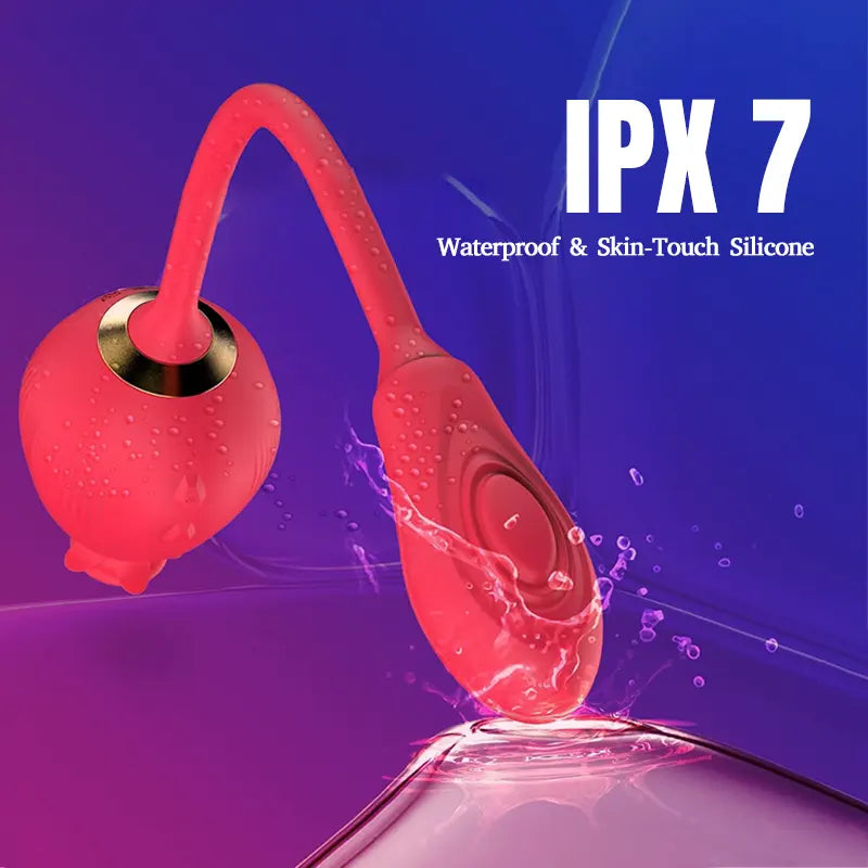 3-in-1 Pomegranate Suction, Tapping, &amp; Vibration Toy