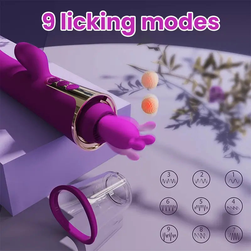 Simulated Tongue Licking And Sucking Vibrator