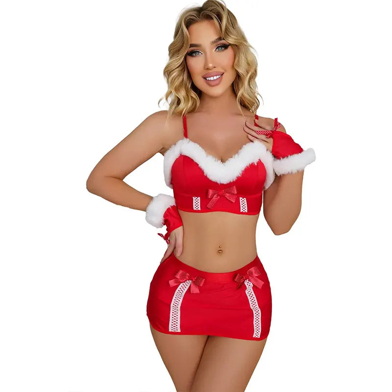 Christmas Carnival Plush Sexy Underwear Set