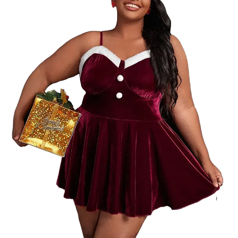 Christmas Wine Red Temptation Dress