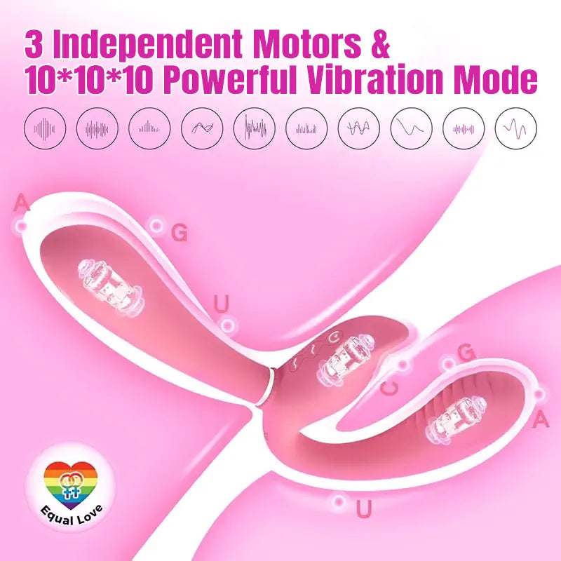 Double-Ended Strap-On Vibrator for Couples