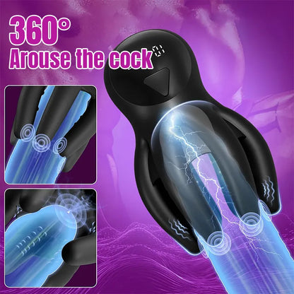 3-in-1 Male Glans Training Penis Vibrator