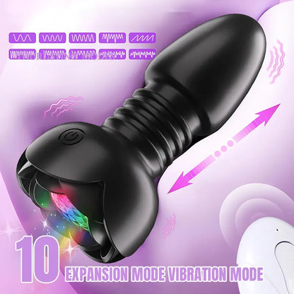 2-in-1 Prostate Rear Anal Plug Electric