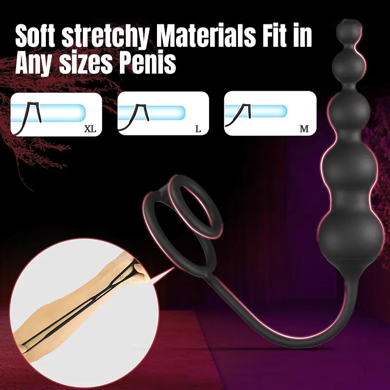 Remote Controlled Penis Ring Vibrating Vestibule Plug