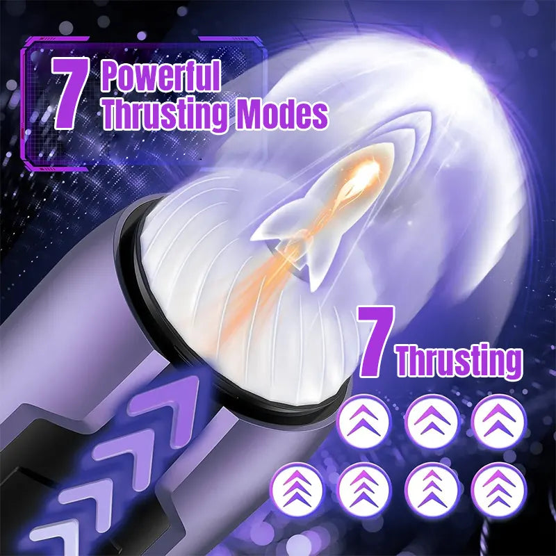 Automatic Thrusting &amp; Vibrating Masturbator