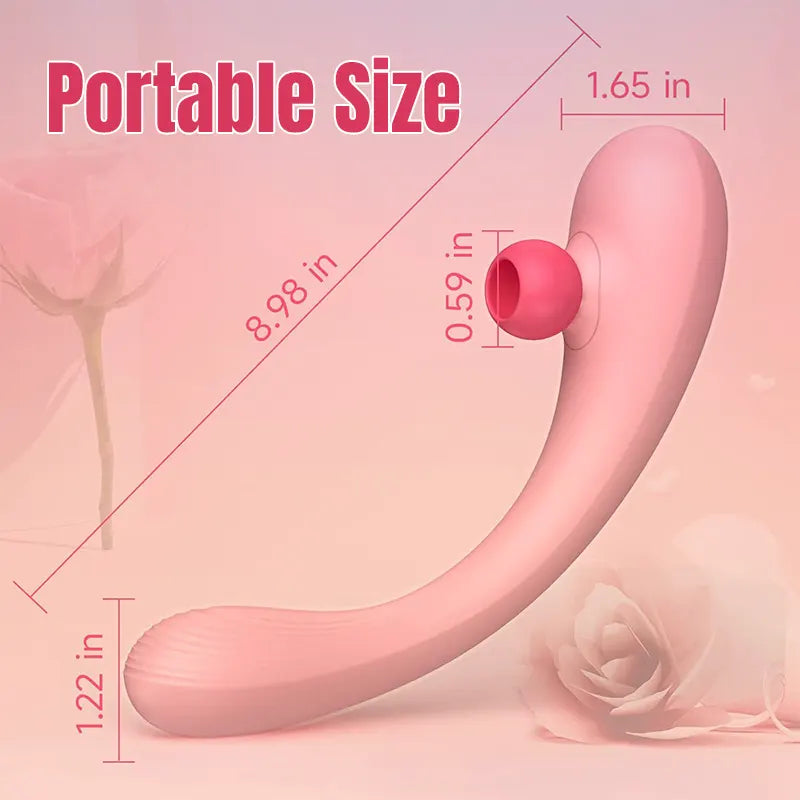 2 in 1 Sucking Dildo Vibrator 