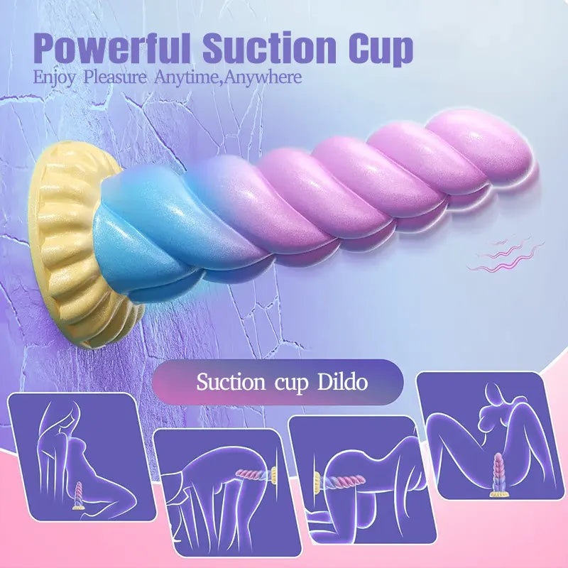 Remote Control Silicone Vibrating Fantasy Anal Dildo