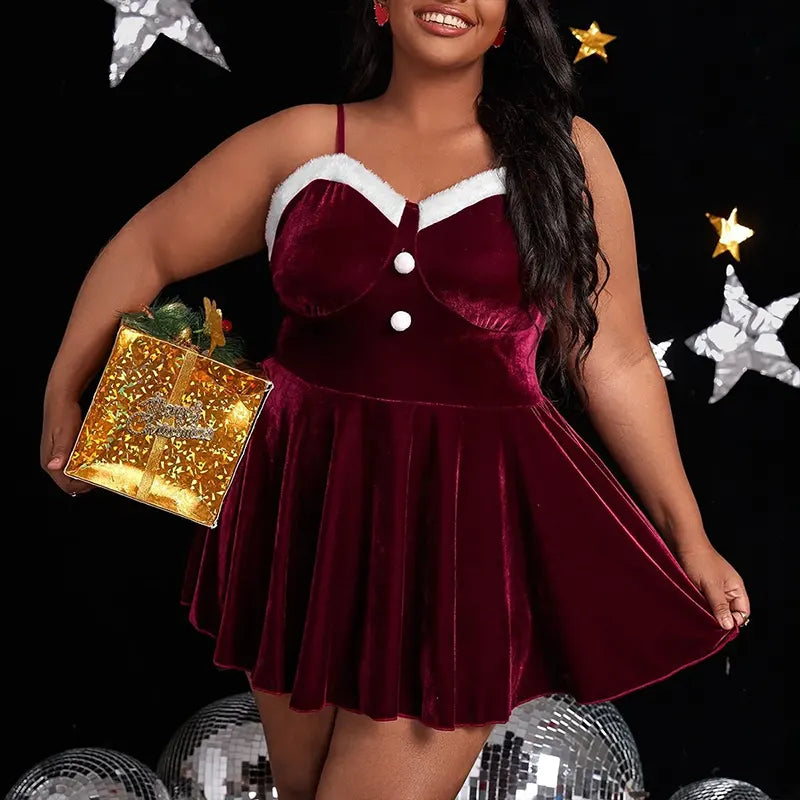 Christmas Wine Red Temptation Dress