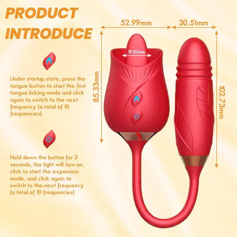 rose toy clit sucker vibrator pink