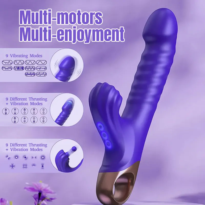 Flapping &amp; Vibrating Dual Stimulation Toy