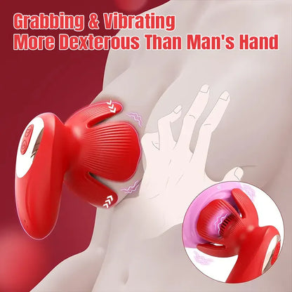 Rose-Shaped Nipple Vibrator with 10 Modes