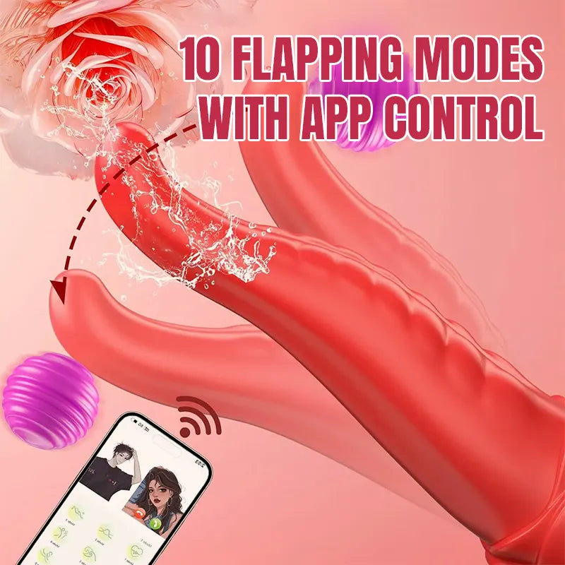 App-Controlled Tongue Vibrator - 3-in-1 Design