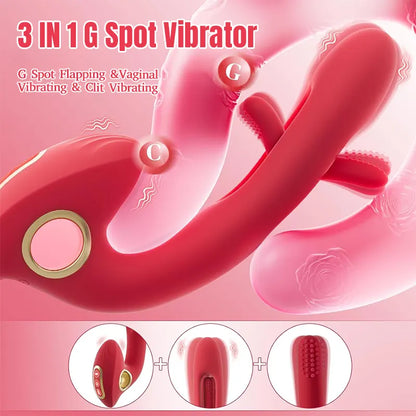 Remote Control Tongue Slapping G-Spot Clitoral Vibrator