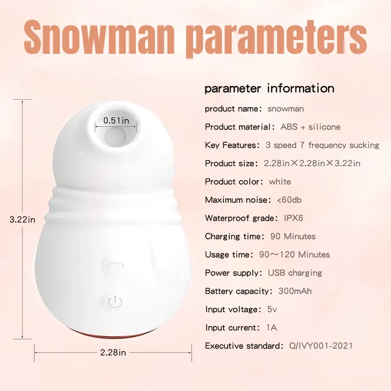 Snowman Suction Vibration Stimulation Massager